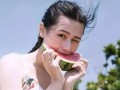 夏天吃瓜女生头像,青春女生头像风采